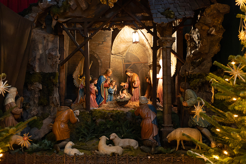 Krippe in der Pfarre Maria am Gestade / Erzdiözese Wien/ Schönlaub Krippe in der Pfarre Maria am Gestade